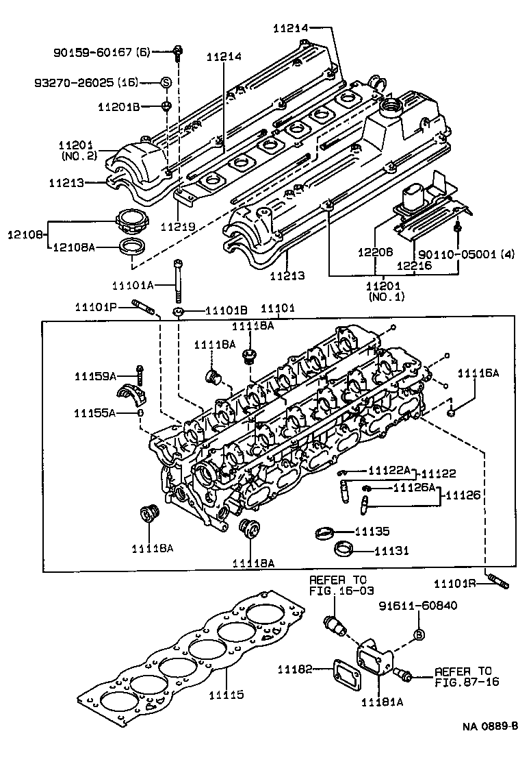 11101-70024 HEAD SUB-ASSY, CYLINDER product image