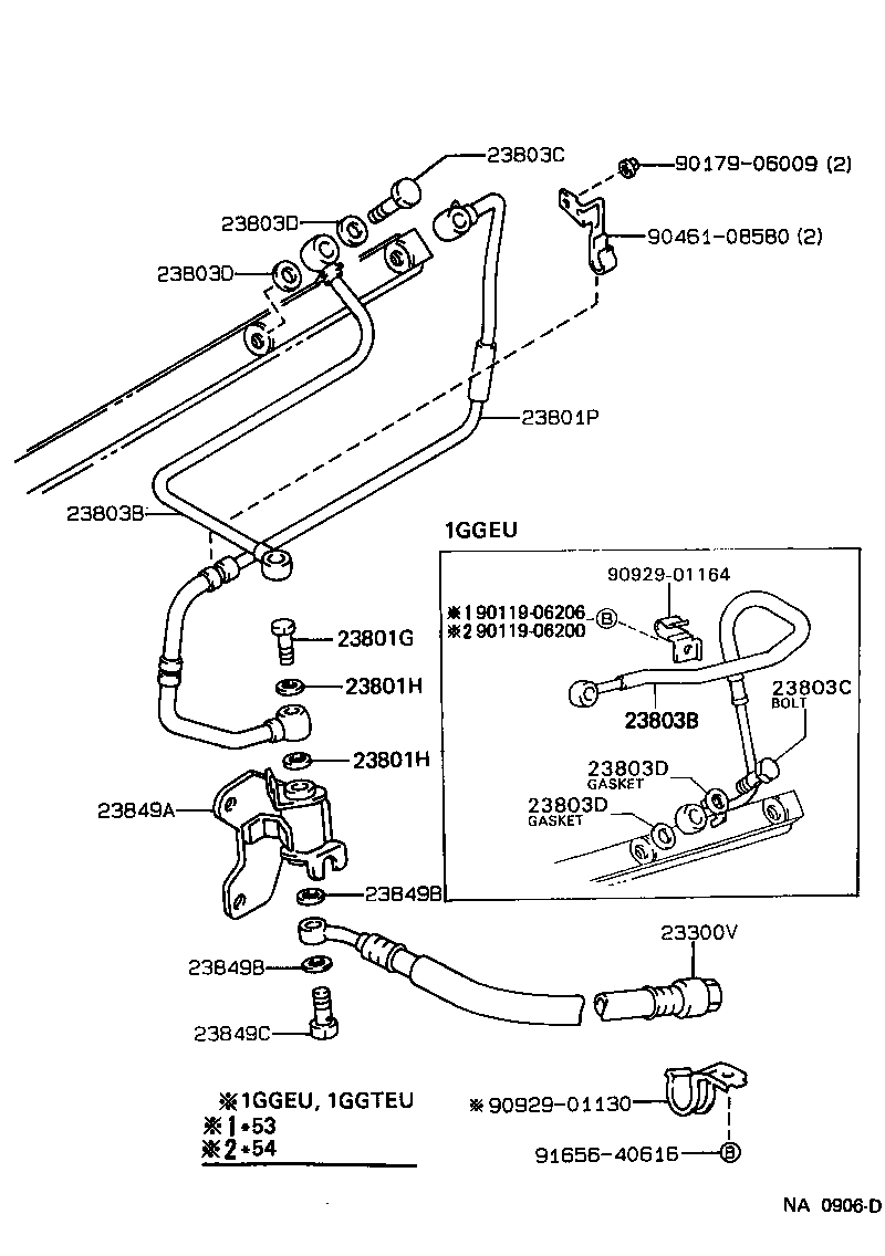 16283-70020 HOSE, WATER BY-PASS, NO.3 product image