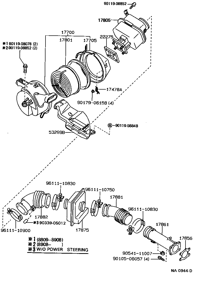 17344-73010 HOSE, AIR, NO.4 product image