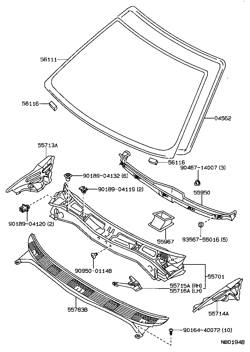 55700-12450 PANEL SUB-ASSY, COWL product image