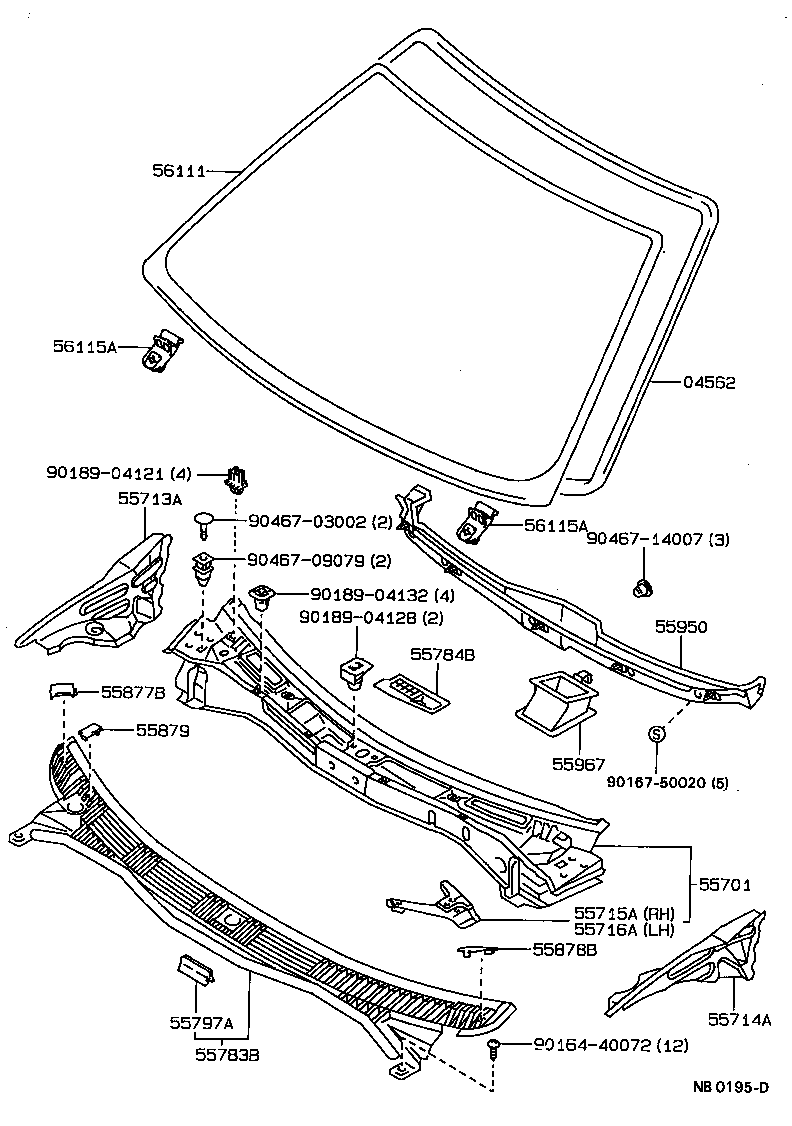 55700-12600 PANEL SUB-ASSY, COWL product image