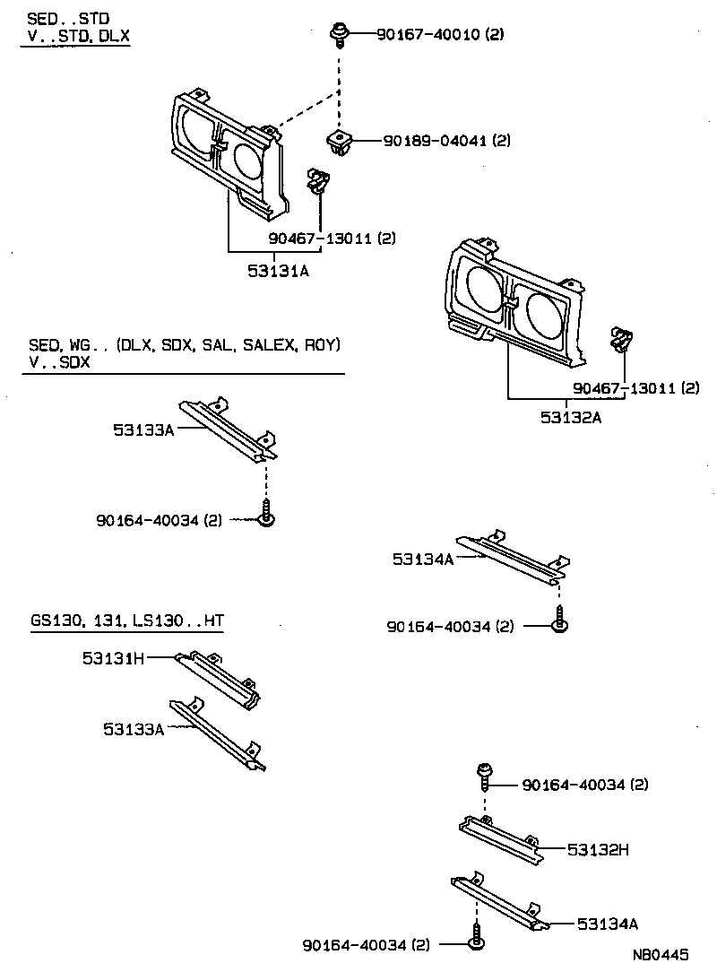 53111-30480 GRILLE, RADIATOR product image