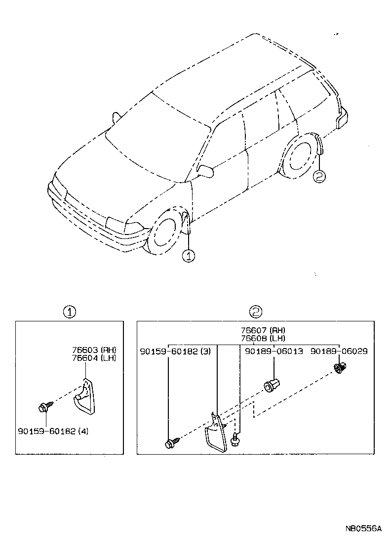 76085-12160 SPOILER SUB-ASSY, REAR product image
