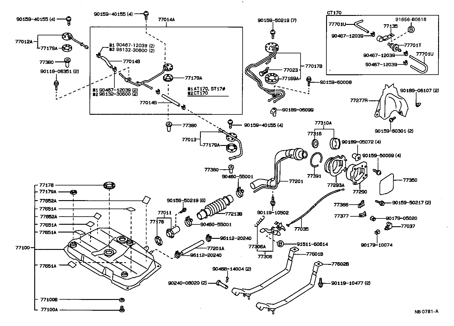 77001-39265 TANK ASSY, FUEL product image