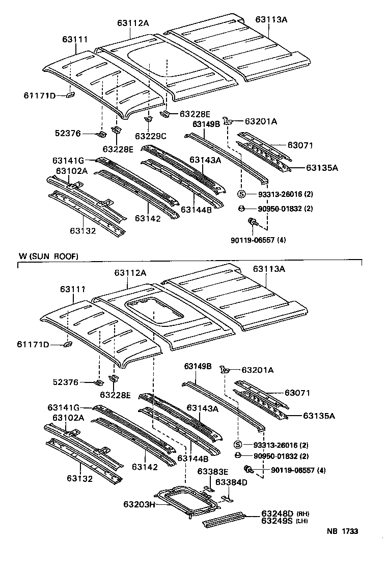 63132-65010 PANEL, WINDSHIELD HEADER, INNER product image