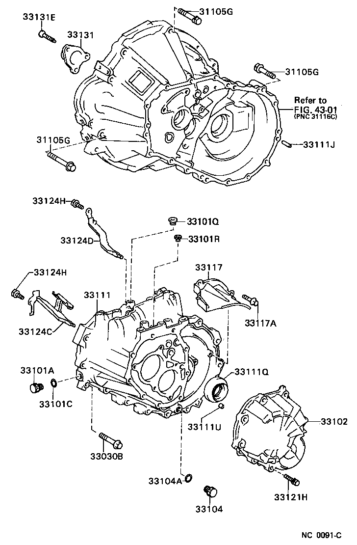 33102-32012 COVER SUB-ASSY, MANUAL TRANSMISSION CASE product image