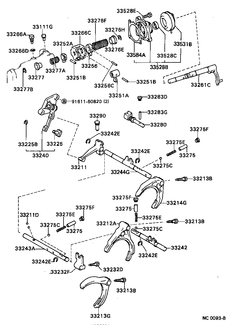 33210-32022 FORK, GEAR SHIFT, NO.1 product image