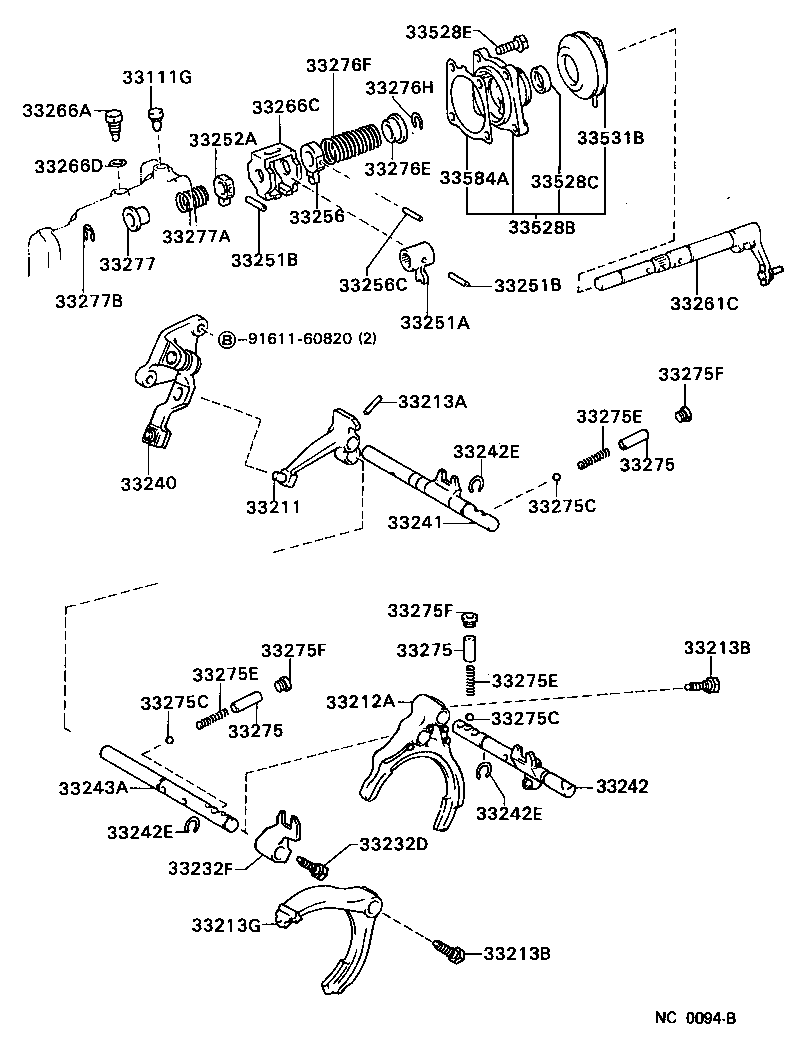 33210-32022 FORK, GEAR SHIFT, NO.1 product image