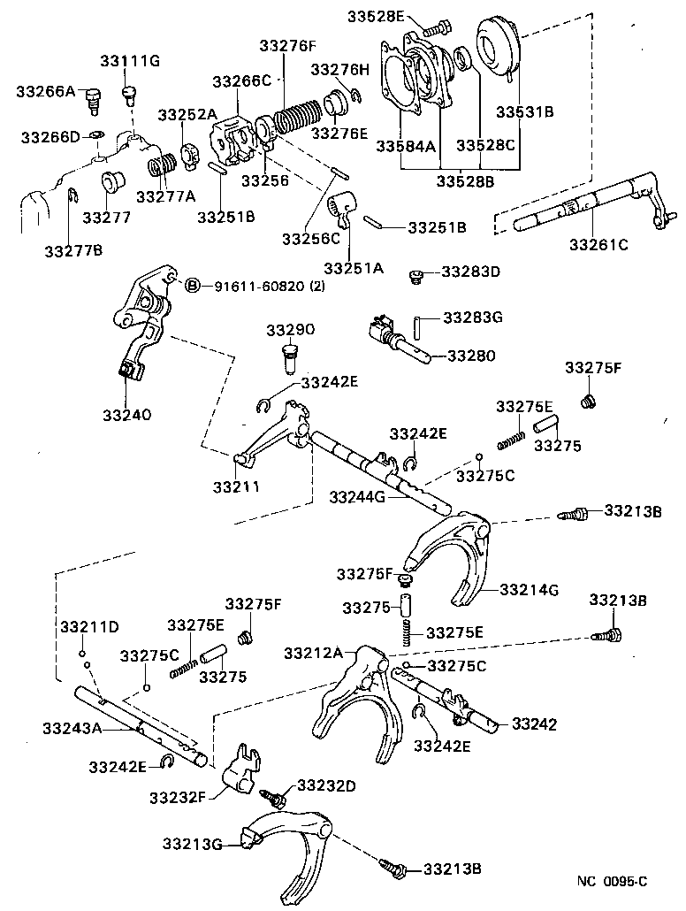 33210-32022 FORK, GEAR SHIFT, NO.1 product image