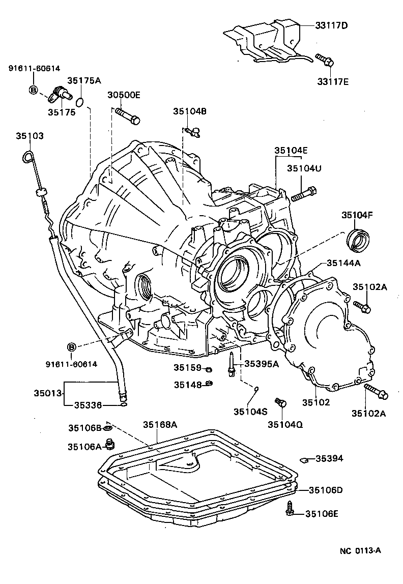 35104-12193 CASE SUB-ASSY, AUTOMATIC TRANSAXLE product image