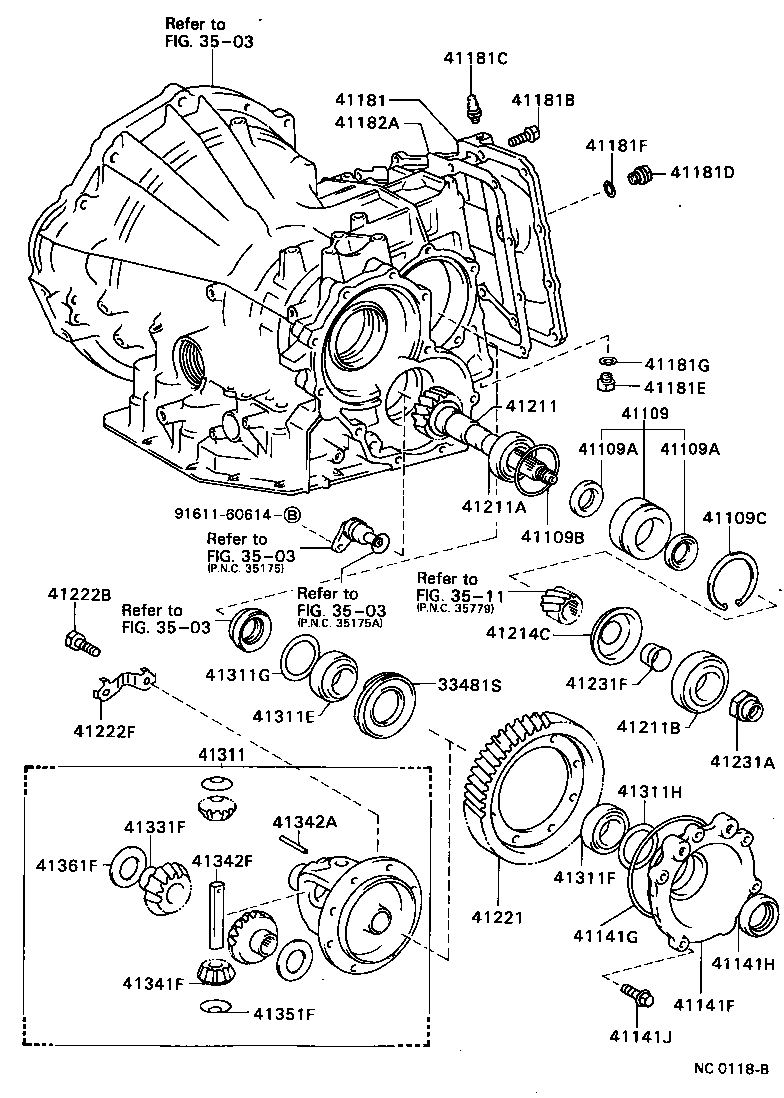 41310-12080 CASE ASSY, DIFFERENTIAL product image