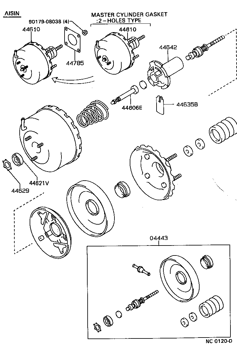 44642-32030 PISTON, BRAKE BOOSTER product image