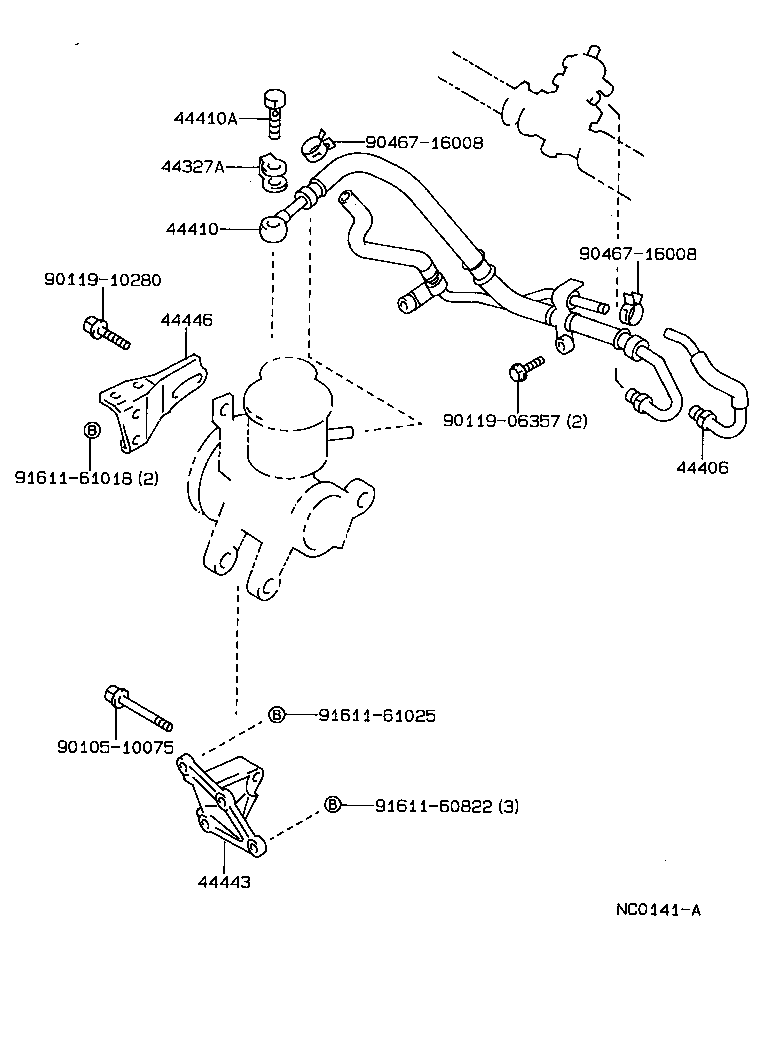 44446-12040 STRUT, ADJUSTING product image