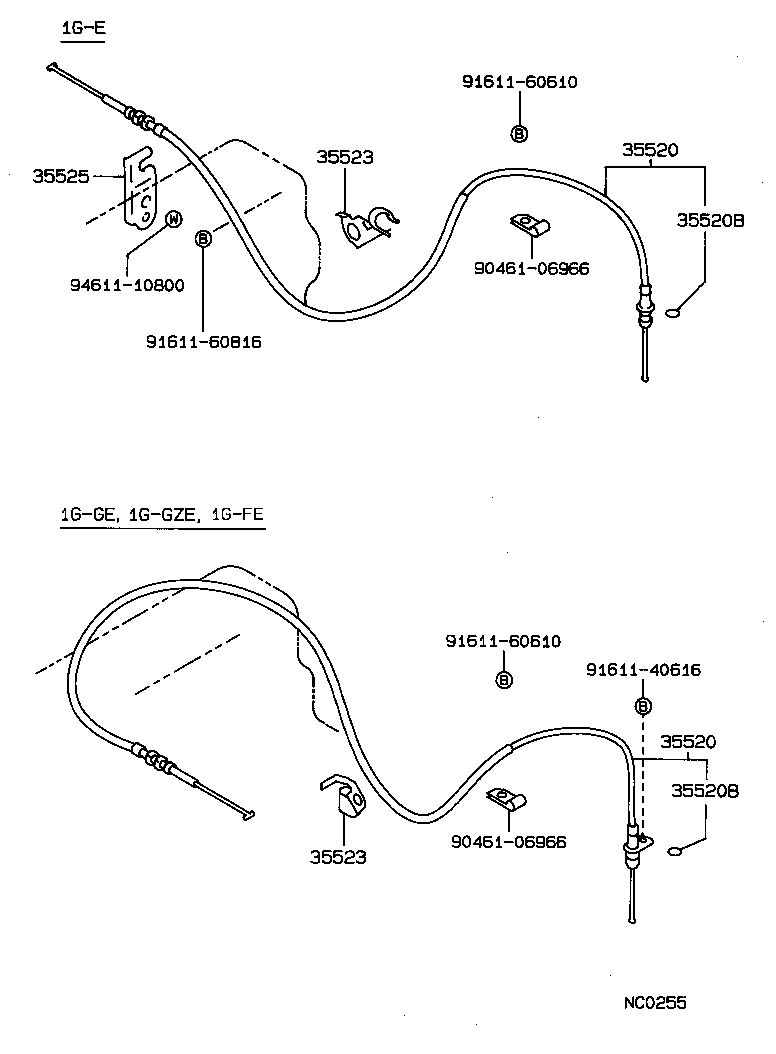 35520-30190 CABLE ASSY, THROTTLE product image