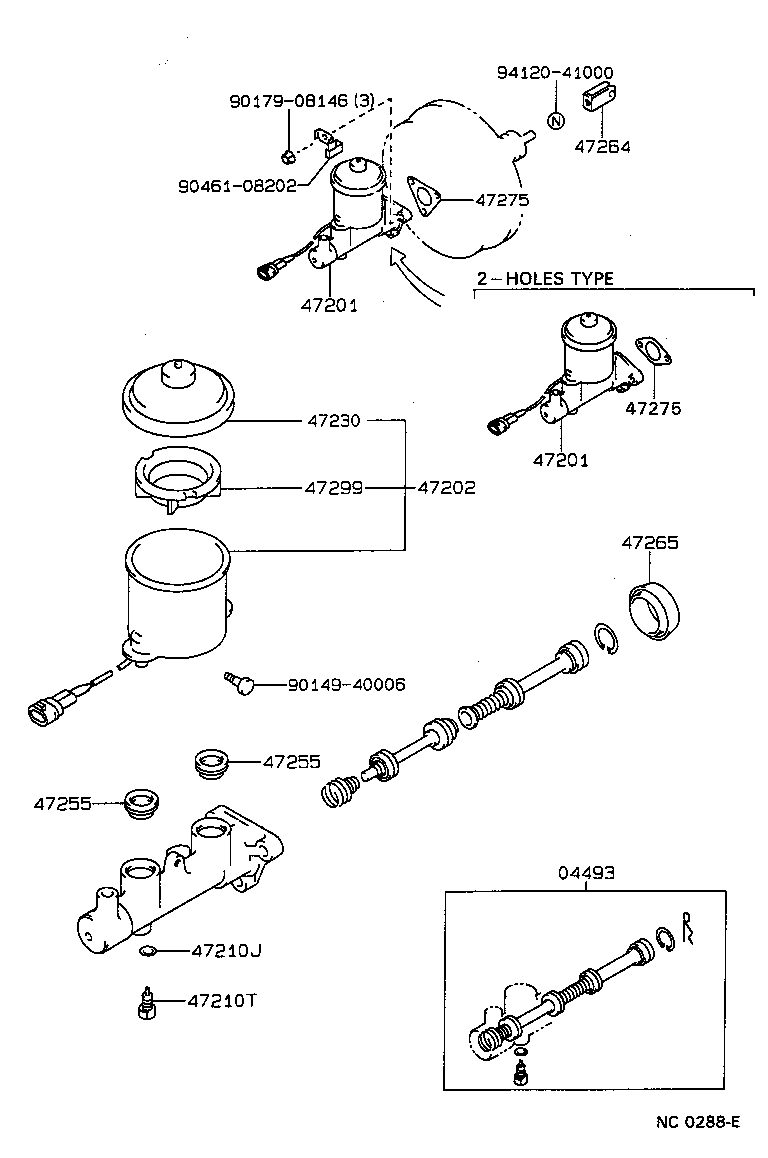 47220-12070 RESERVOIR SUB-ASSY, BRAKE MASTER CYLINDER product image