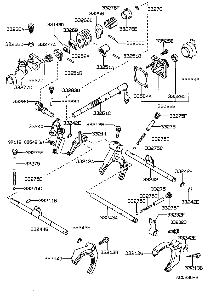 33211-20010 FORK, REVERSE SHIFT product image