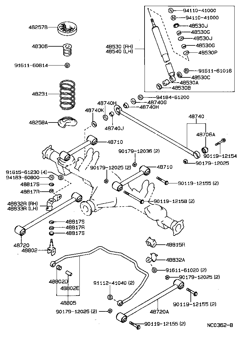 48815-30070 BUSH, STABILIZER(FOR REAR) product image