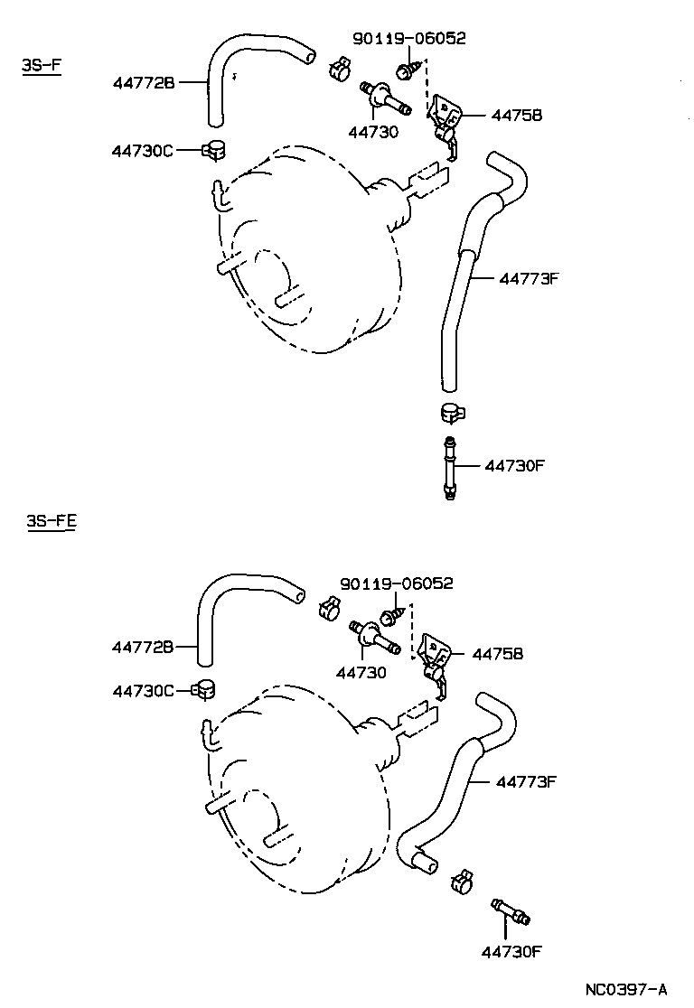 04443-20800 BOOSTER KIT, BRAKE product image