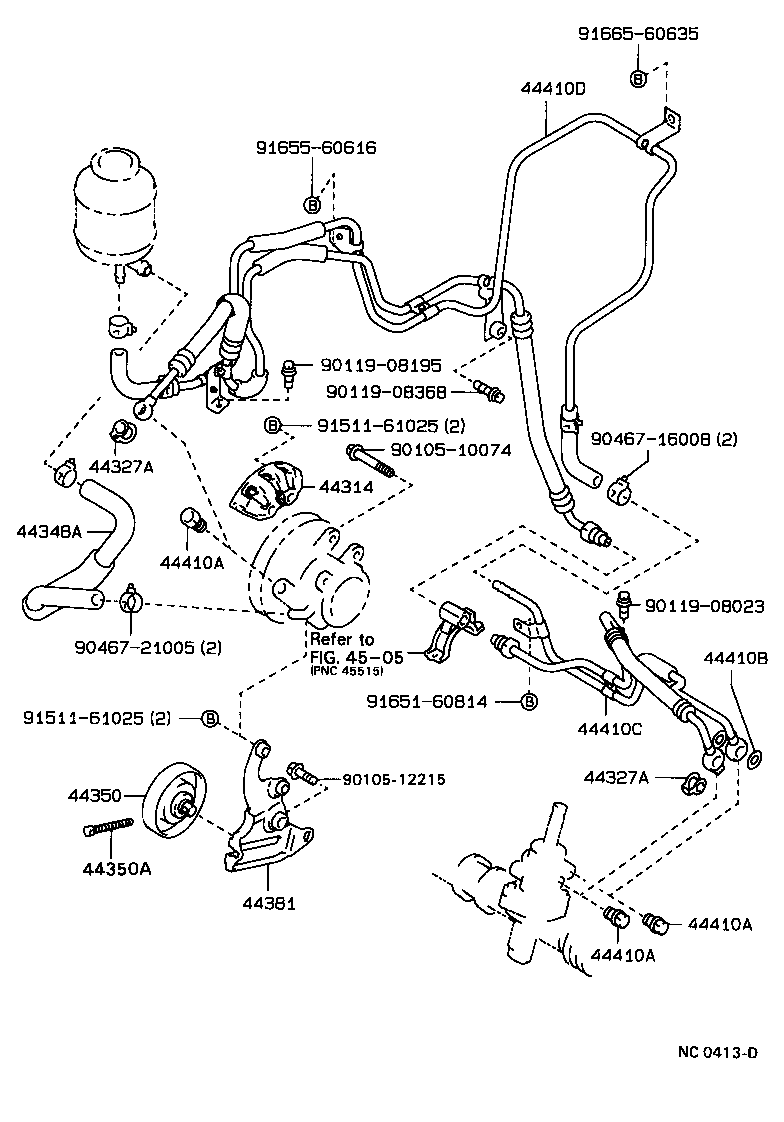 44402-20280 COOLER SUB-ASSY, POWER STEERING OIL, NO.1 product image