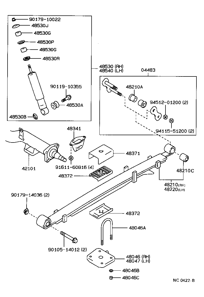 48818-20140 BUSH, STABILIZER, REAR product image