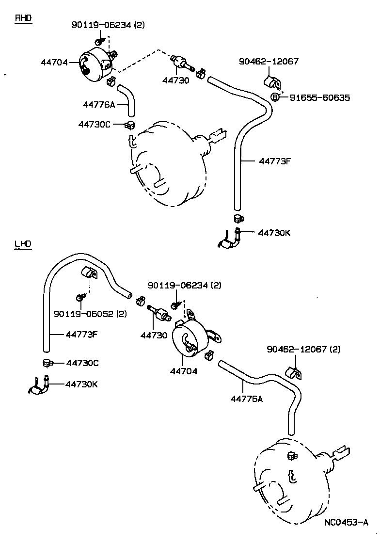 04443-20810 BOOSTER KIT, BRAKE product image
