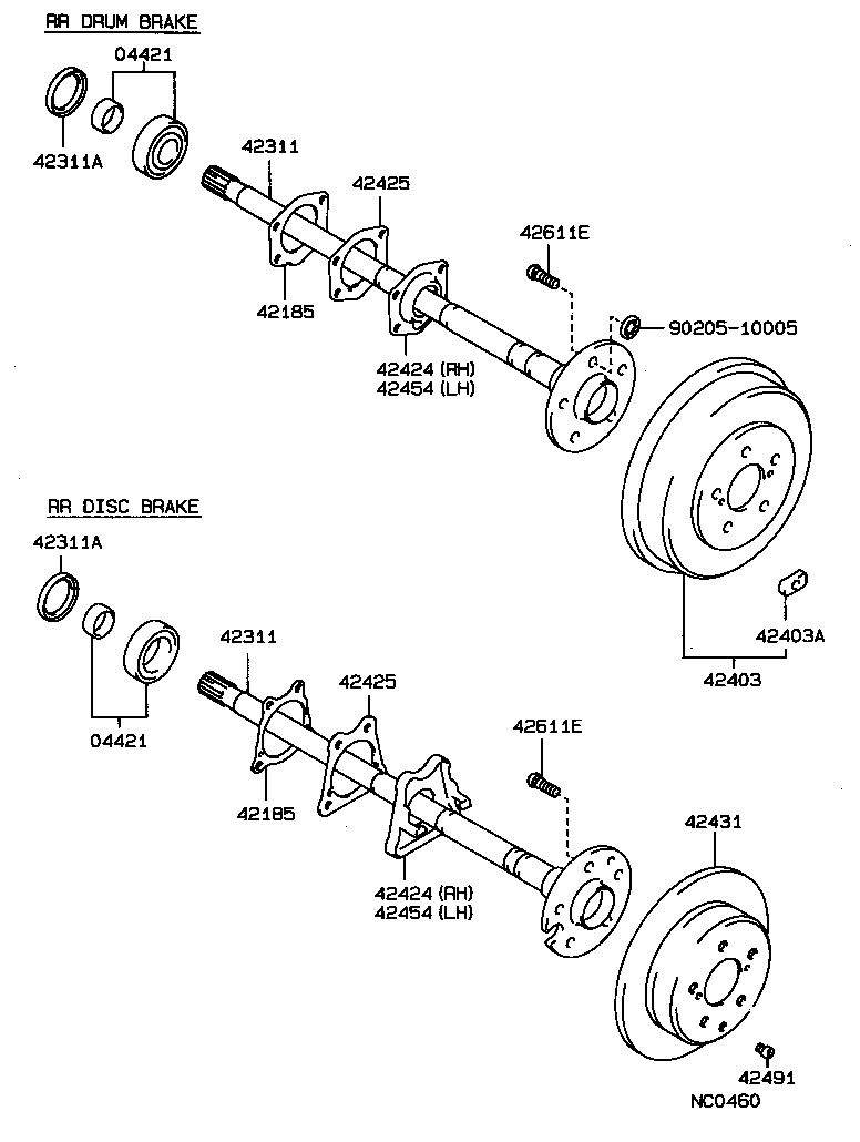 42303-30020 FLANGE SUB-ASSY, REAR AXLE product image