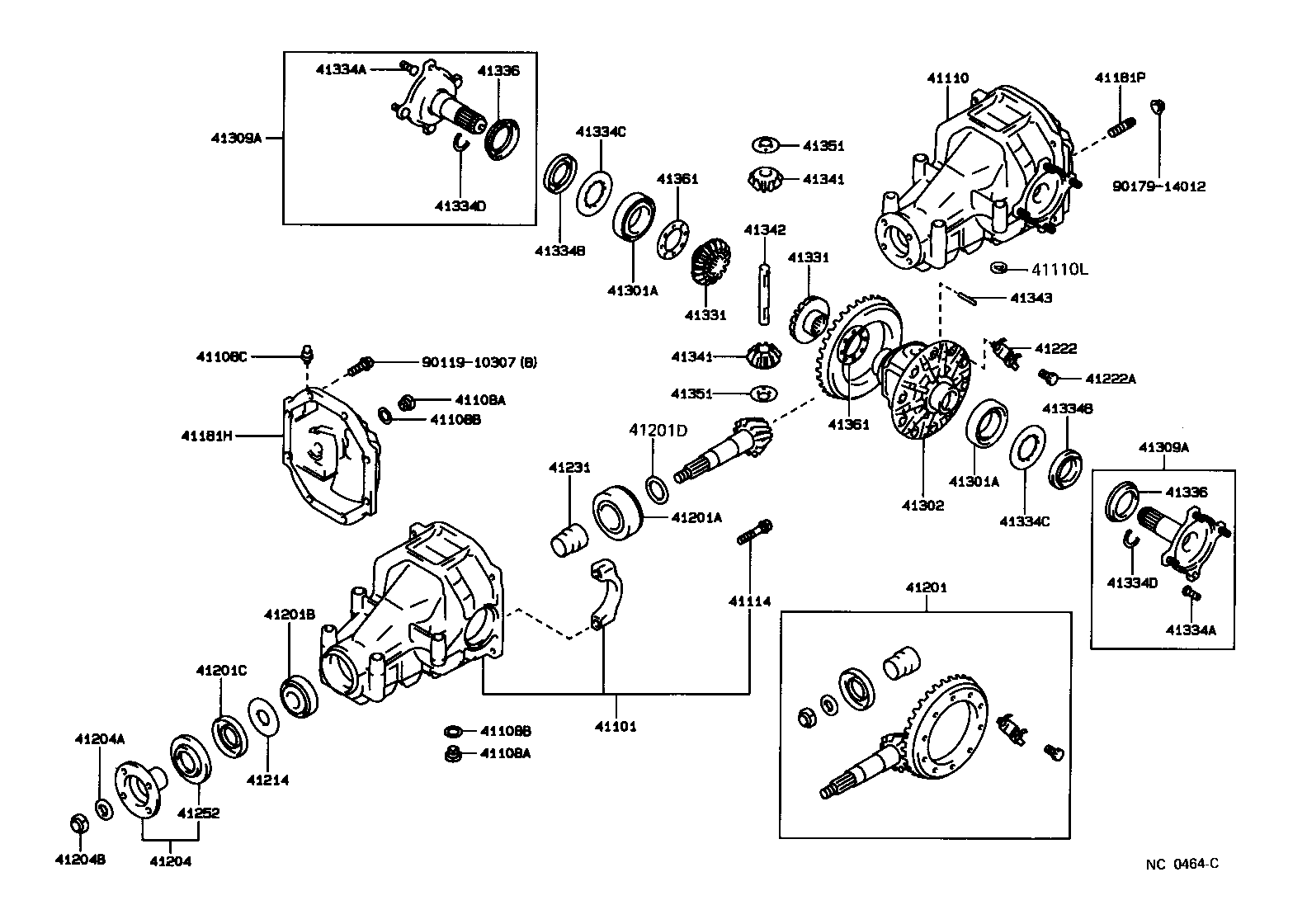 41201-39855 FINAL GEAR KIT, DIFFERENTIAL, REAR product image