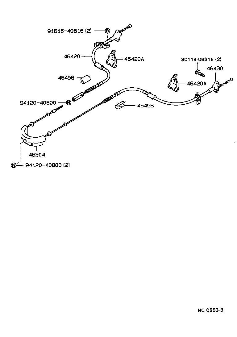 46201-22210 PEDAL SUB-ASSY, PARKING BRAKE product image
