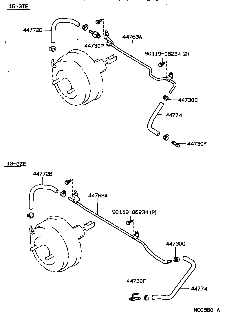 04443-22590 BOOSTER KIT, BRAKE product image