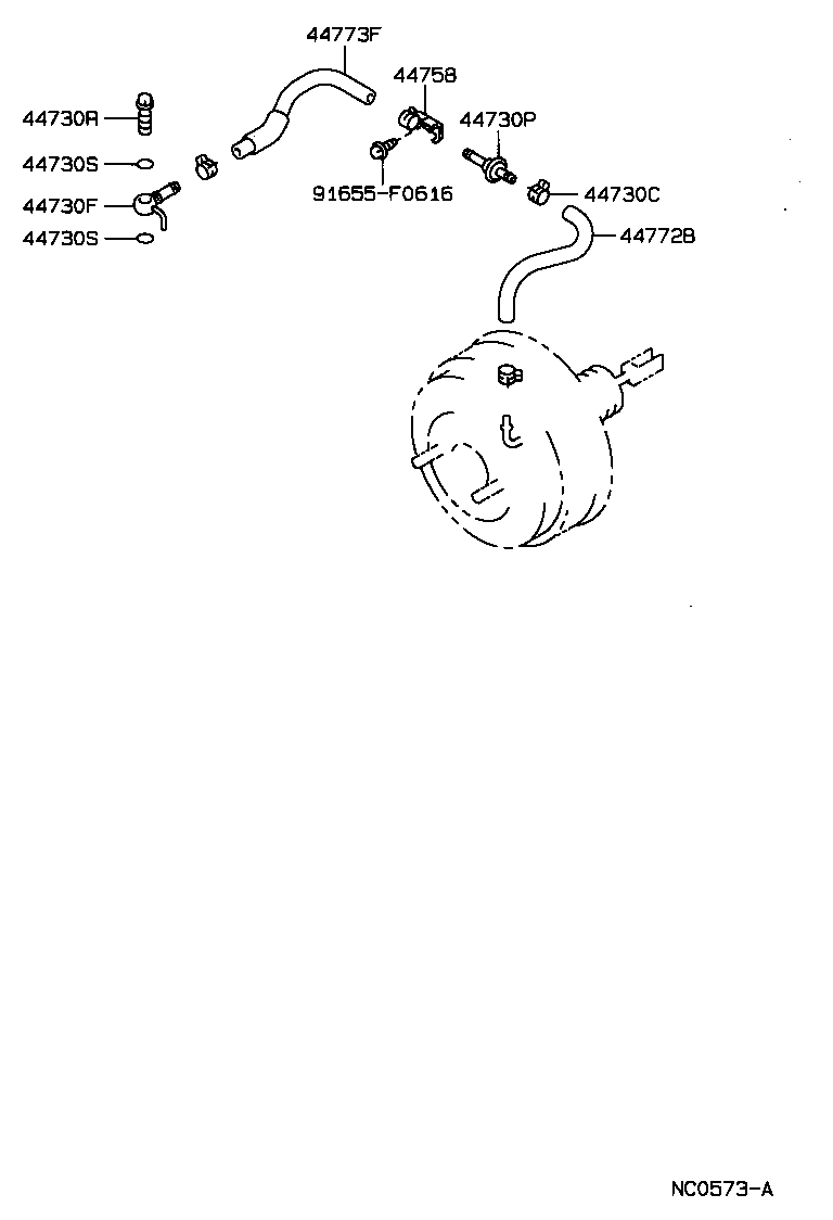 04443-22670 BOOSTER KIT, BRAKE product image