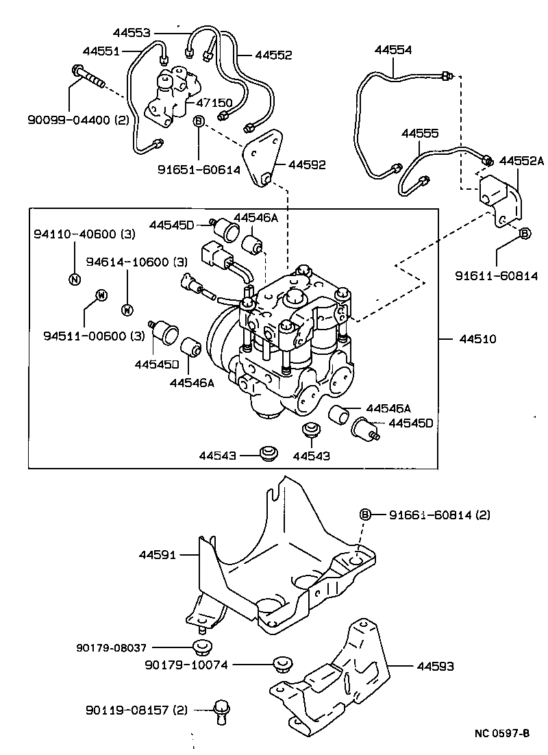 44510-20060 ACTUATOR ASSY, BRAKE product image