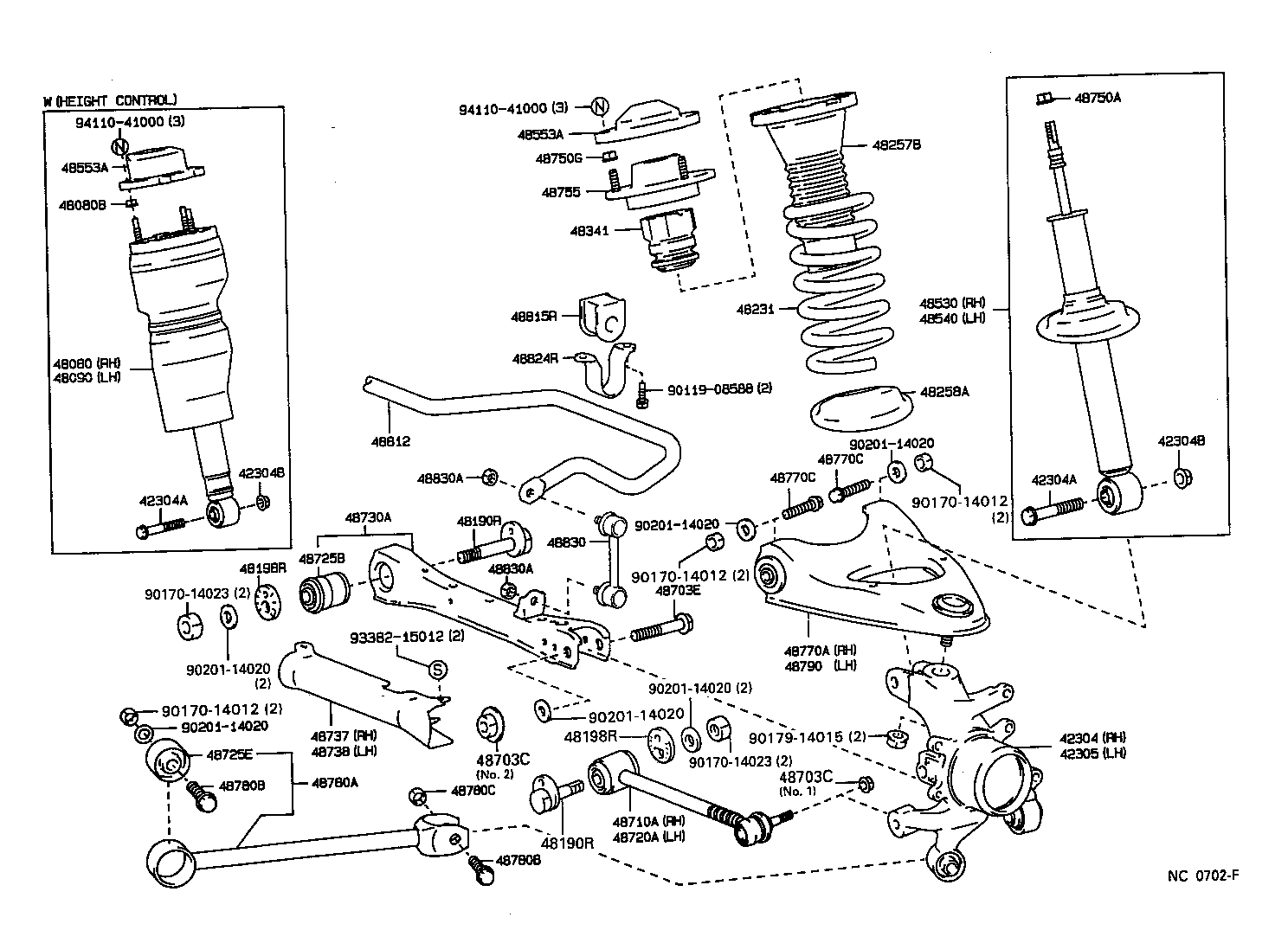 48824-50010 BRACKET, STABILIZER(FOR REAR) product image