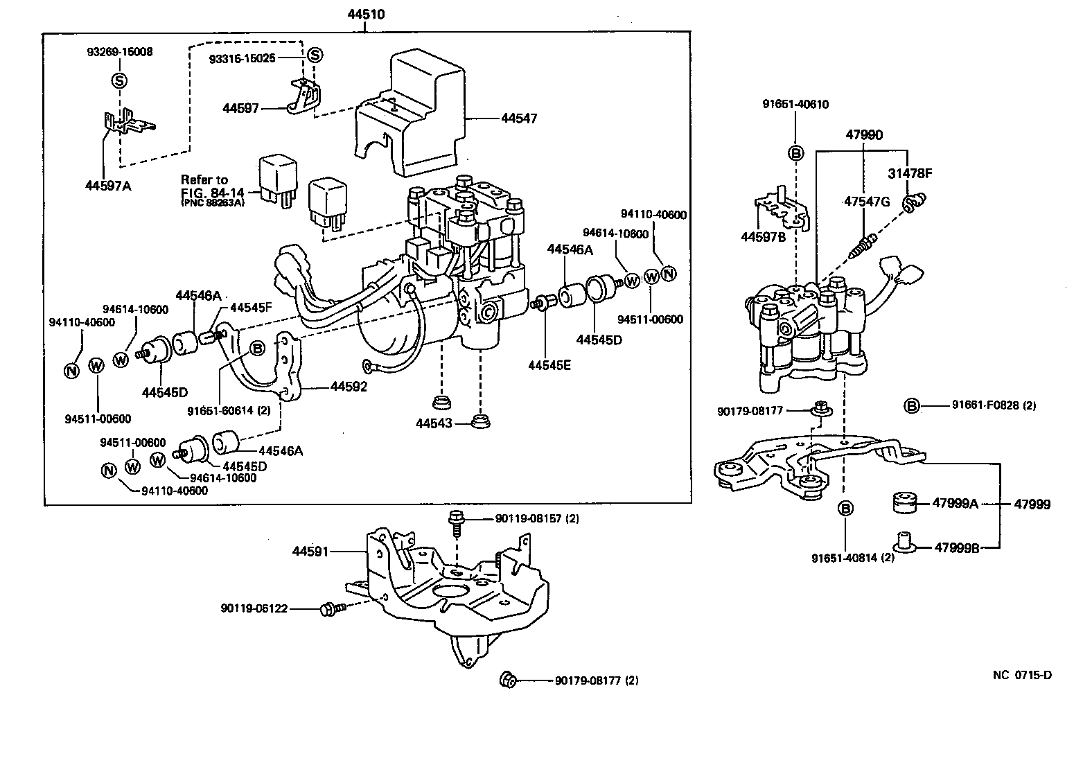 44510-50010 ACTUATOR ASSY, BRAKE product image