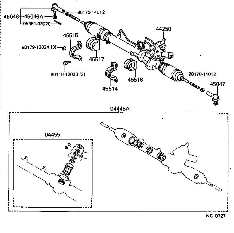 44210-32040 VALVE ASSY, POWER STEERING CONTROL product image