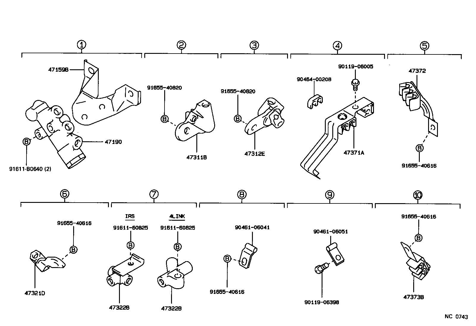 47159-30171 BRACKET, PROPORTIONING & BY-PASS VALVE product image