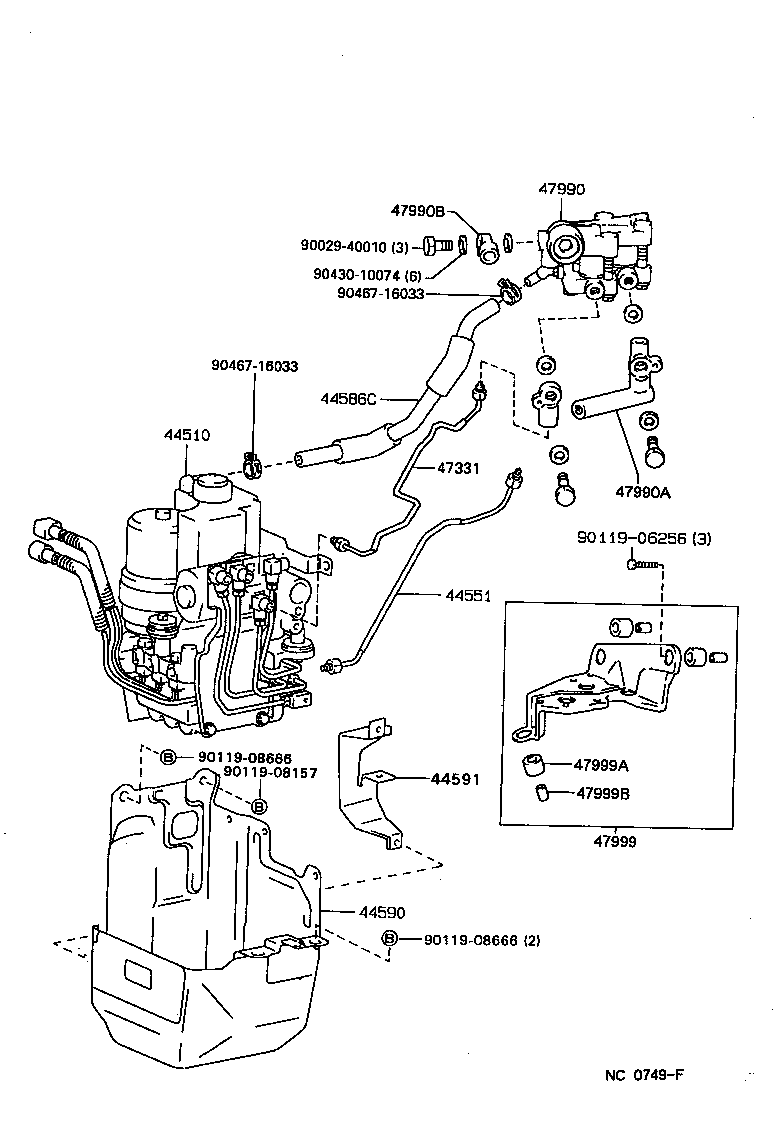 44510-22081 ACTUATOR ASSY, BRAKE product image