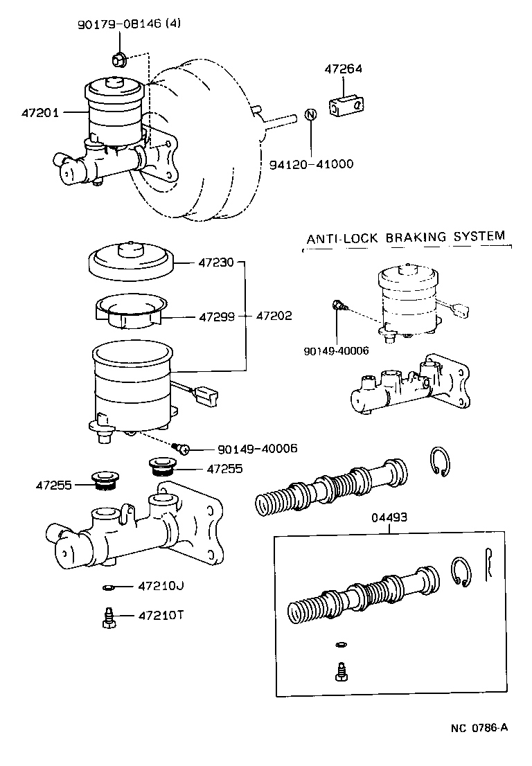 47202-17040 RESERVOIR SUB-ASSY, BRAKE MASTER CYLINDER product image