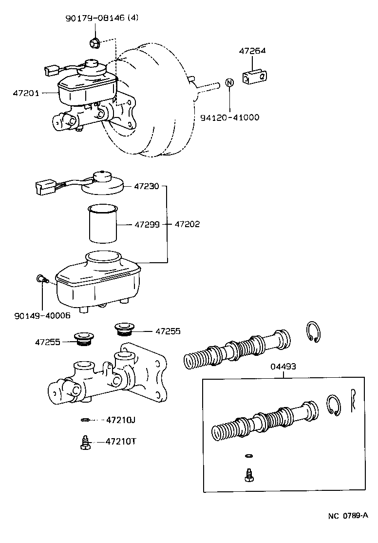 47202-17040 RESERVOIR SUB-ASSY, BRAKE MASTER CYLINDER product image