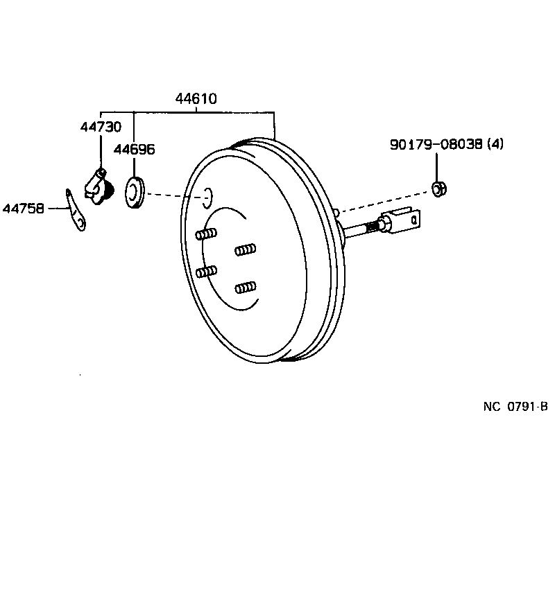 44763-17040 TUBE, HOSE TO HOSE, NO.1 product image