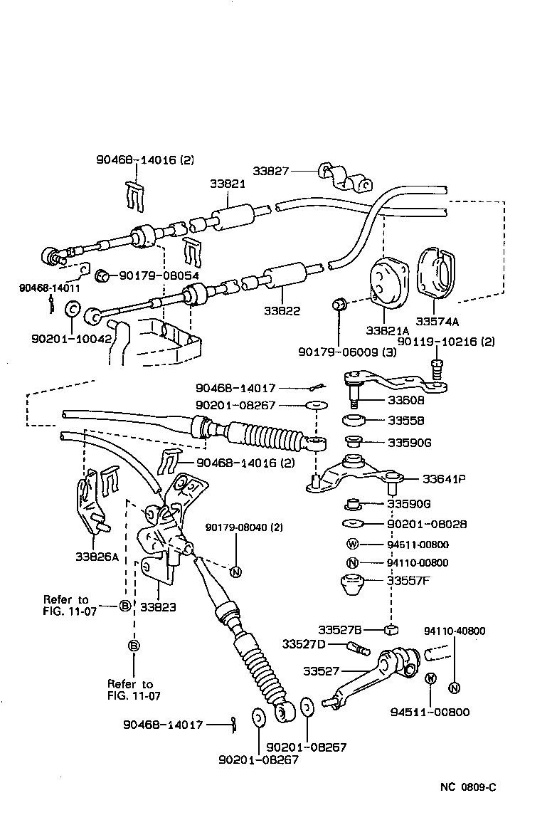 33527-17060 LEVER, CONTROL SHIFT (FOR FLOOR SHIFT) product image