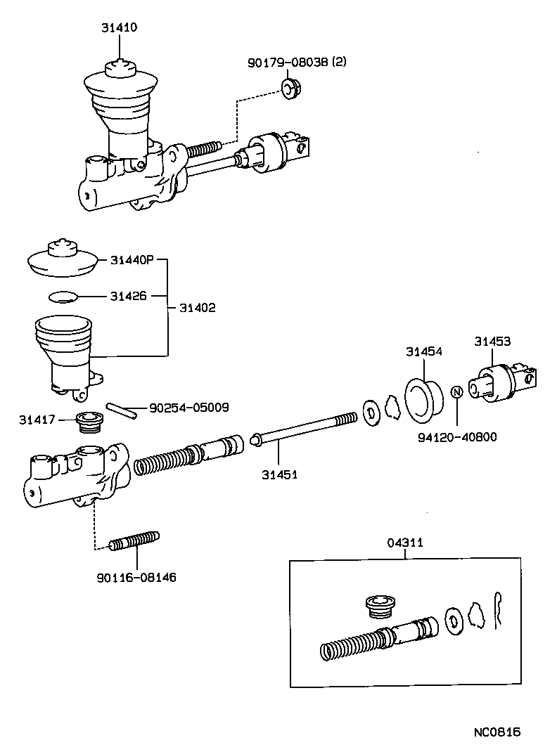 31402-35030 RESERVOIR SUB-ASSY, CLUTCH MASTER CYLINDER product image