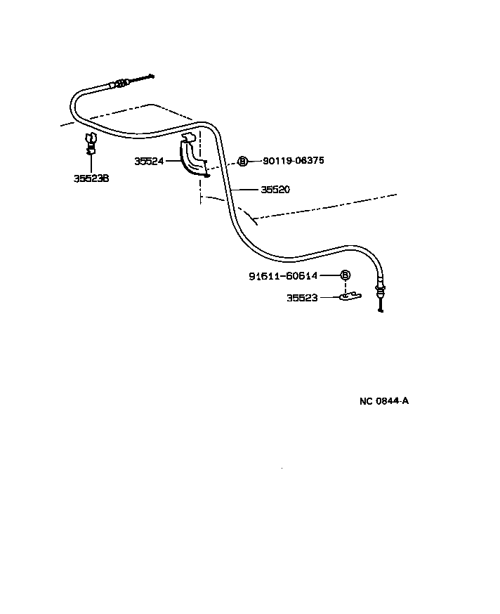35523-17030 CLAMP, THROTTLE CABLE, NO.2 product image