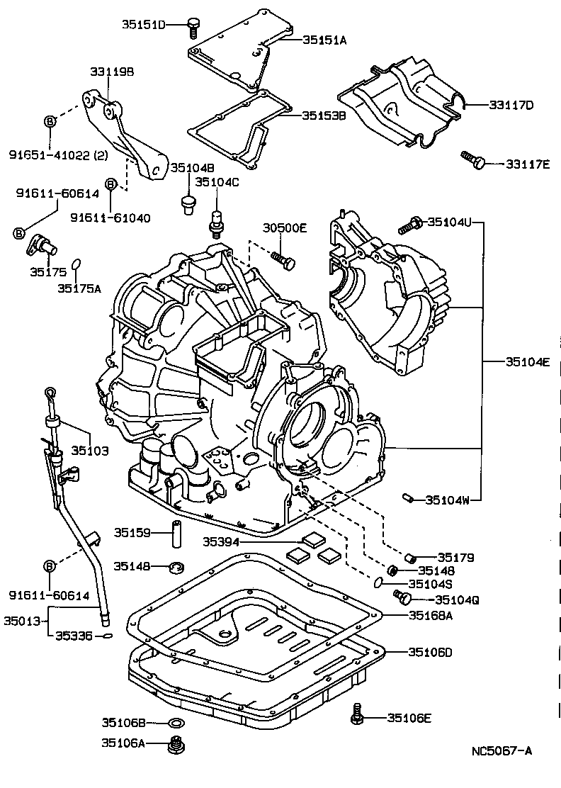 35104-32094 CASE SUB-ASSY, AUTOMATIC TRANSAXLE product image