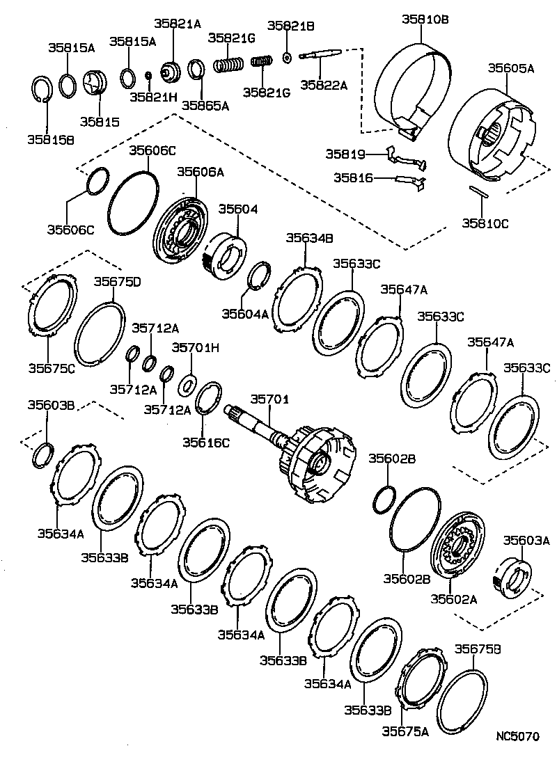 35602-32031 PISTON SUB-ASSY, FORWARD CLUTCH product image