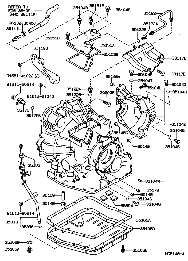 35104-32094 CASE SUB-ASSY, AUTOMATIC TRANSAXLE product image