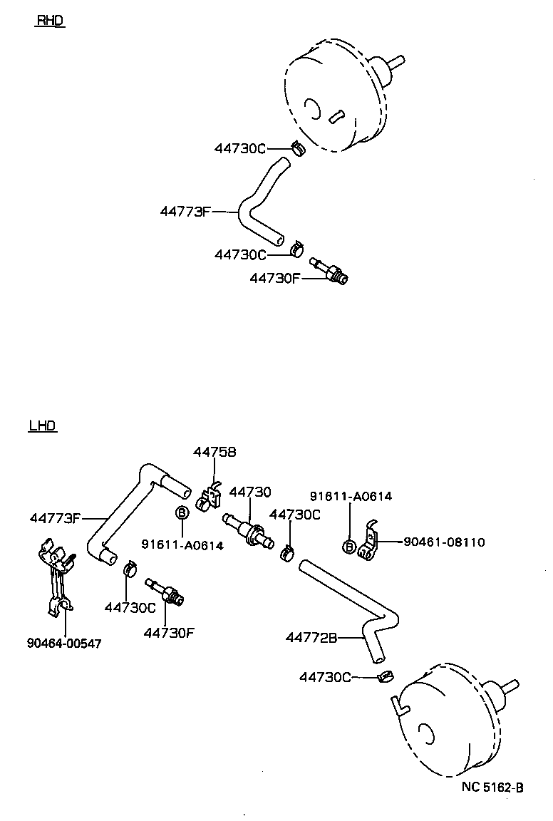 04443-35720 BOOSTER KIT, BRAKE product image