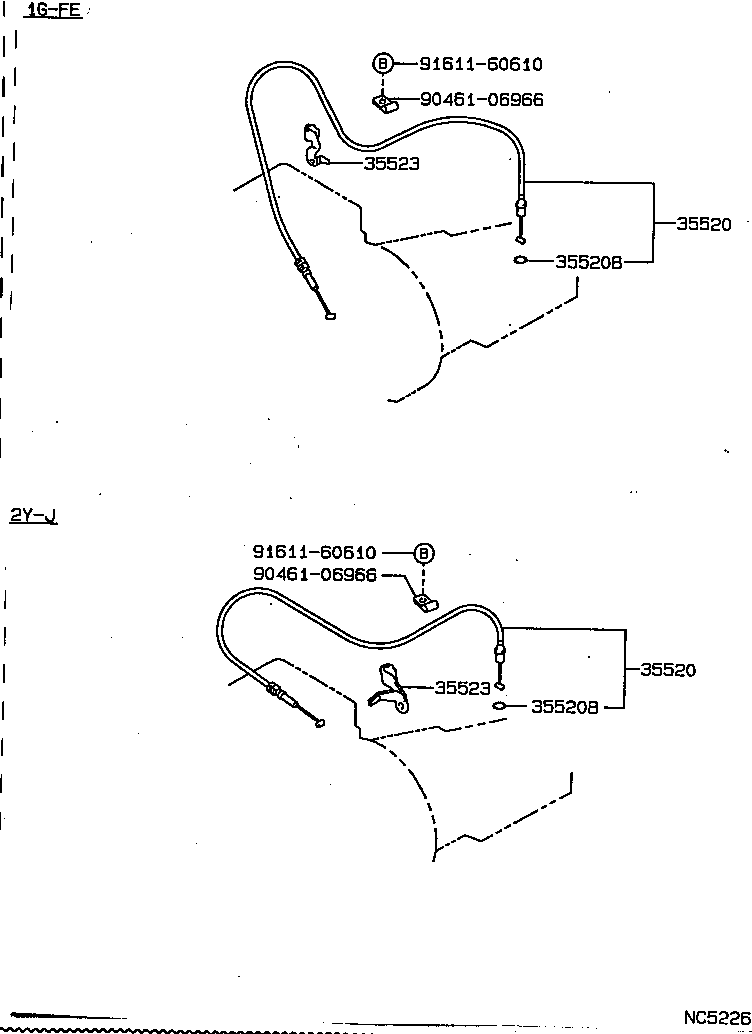 90464-00065 CLAMP, THROTTLE CABLE product image