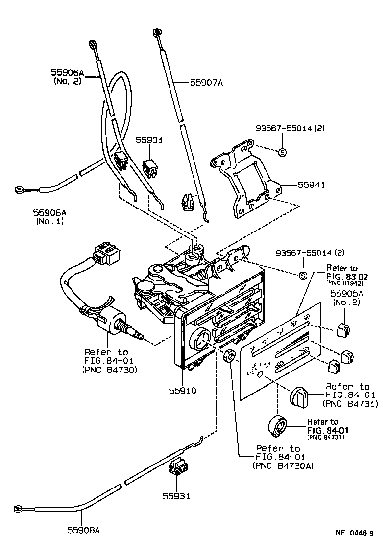 55843-30110 DUCT, HEATER TO REGISTER, NO.1 product image