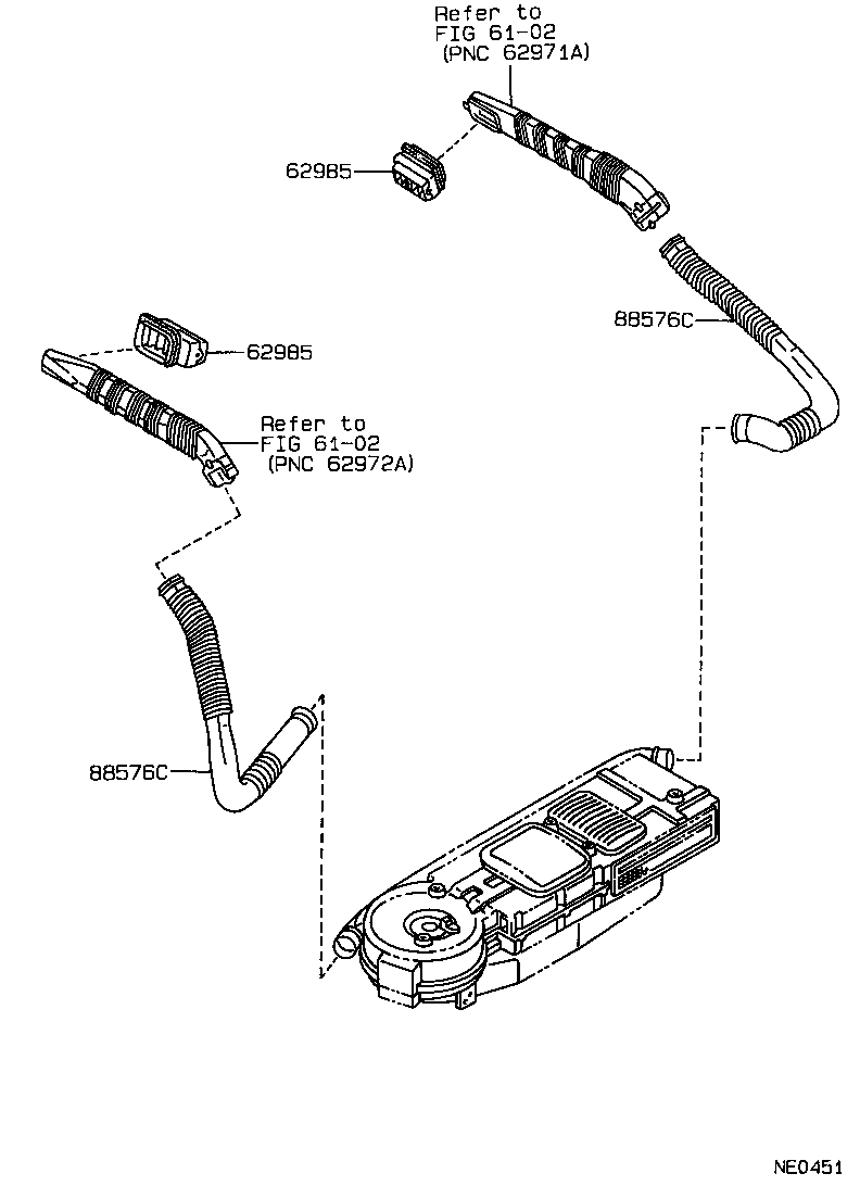 55843-30110 DUCT, HEATER TO REGISTER, NO.1 product image