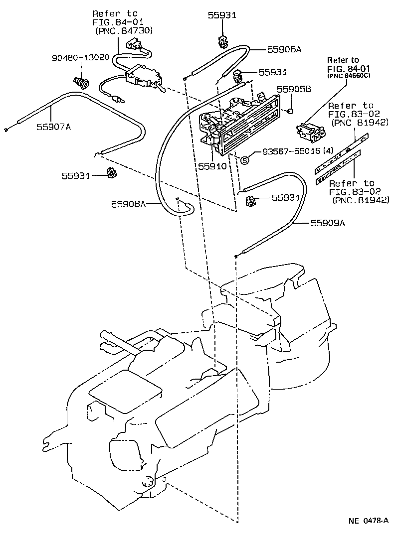 55847-01021 DUCT, HEATER TO REGISTER, NO.5 product image